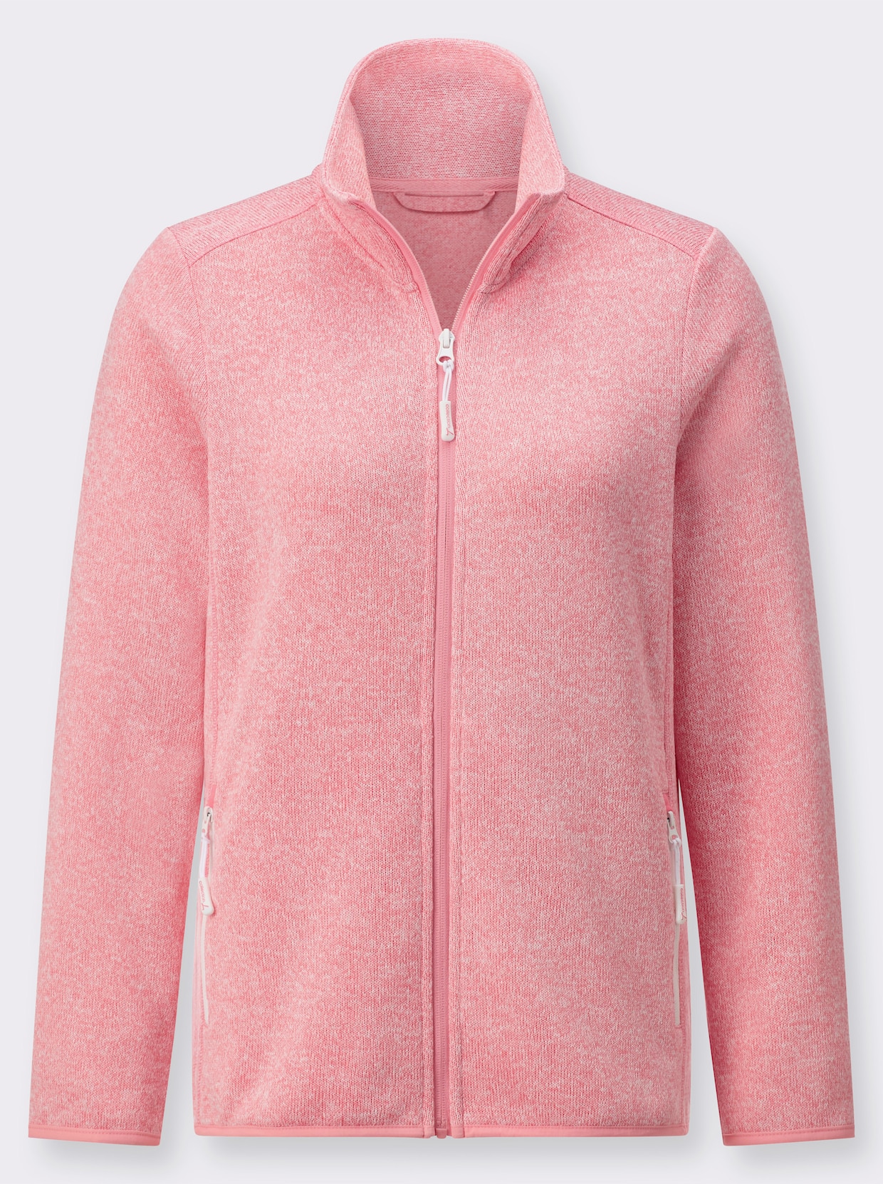 Fleecejacke - flamingo-ecru-meliert