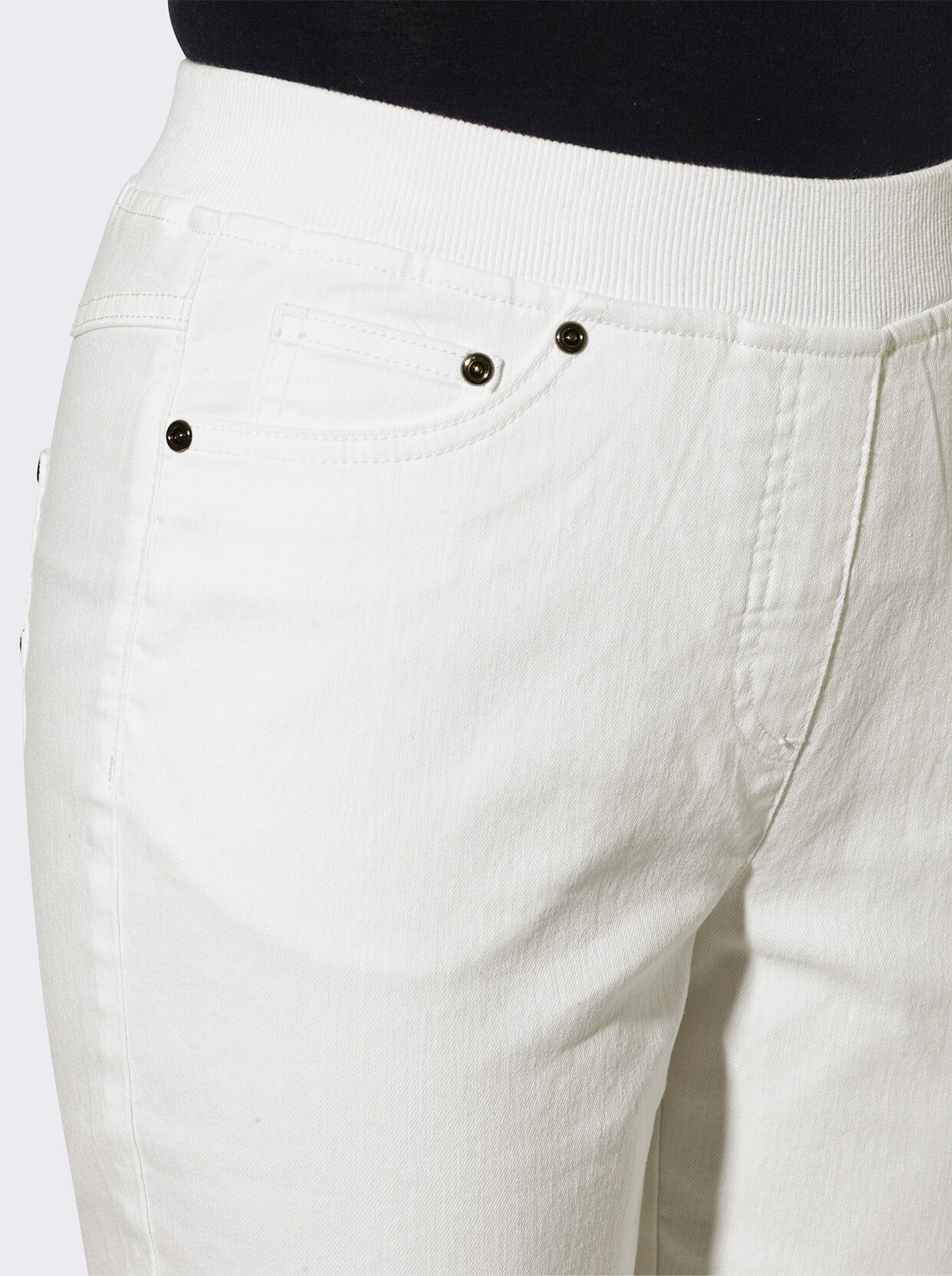 7/8 džíny - bílá