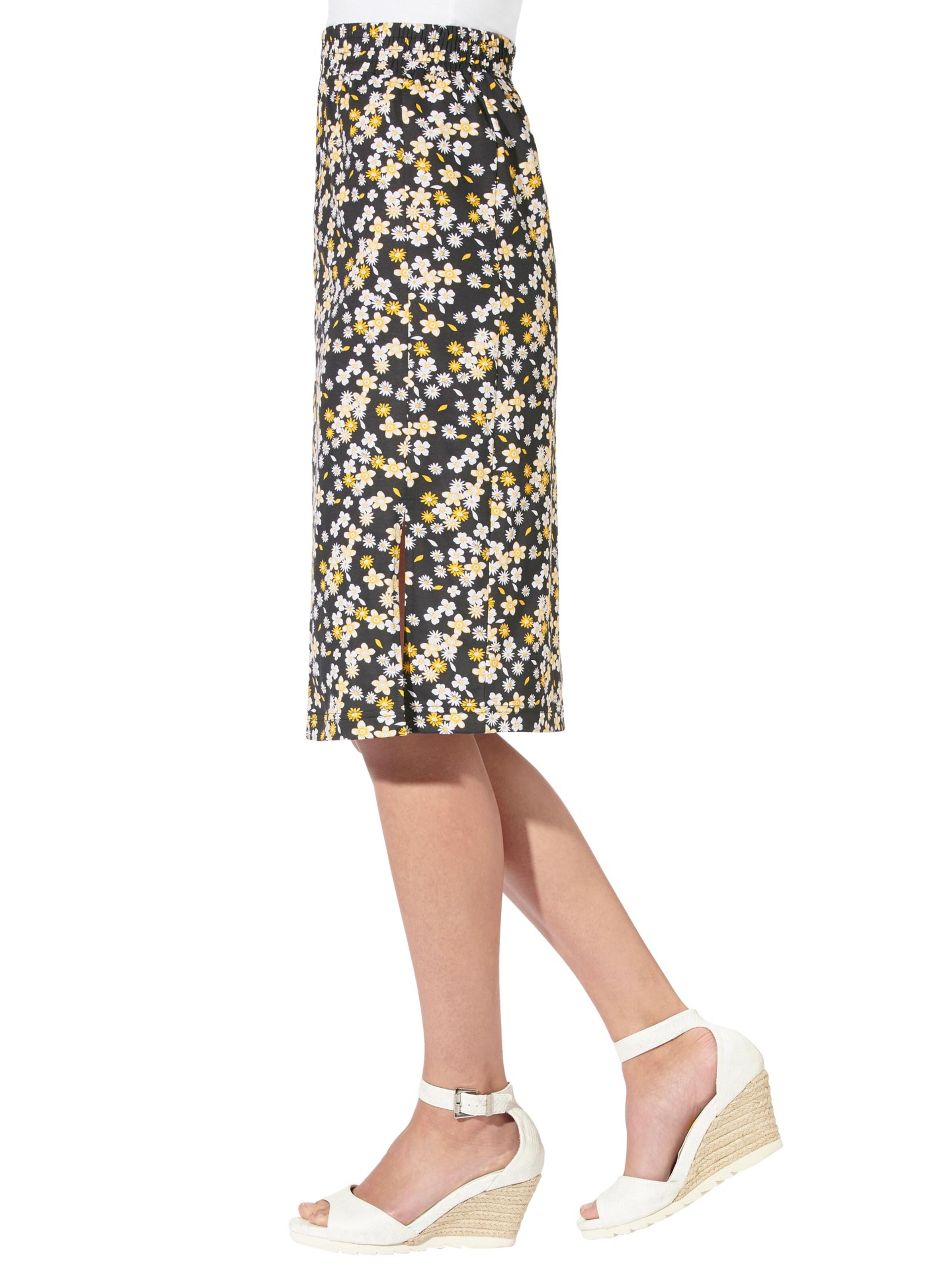 Jersey-Rock - schwarz-gemustert