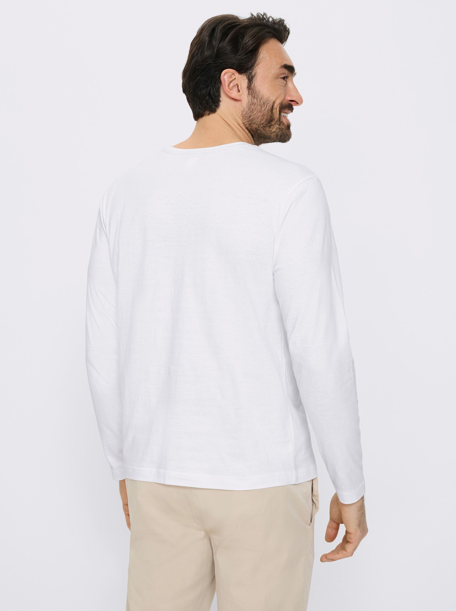 Catamaran Langarmshirt im Doppelpack - weiß + dunkelblau