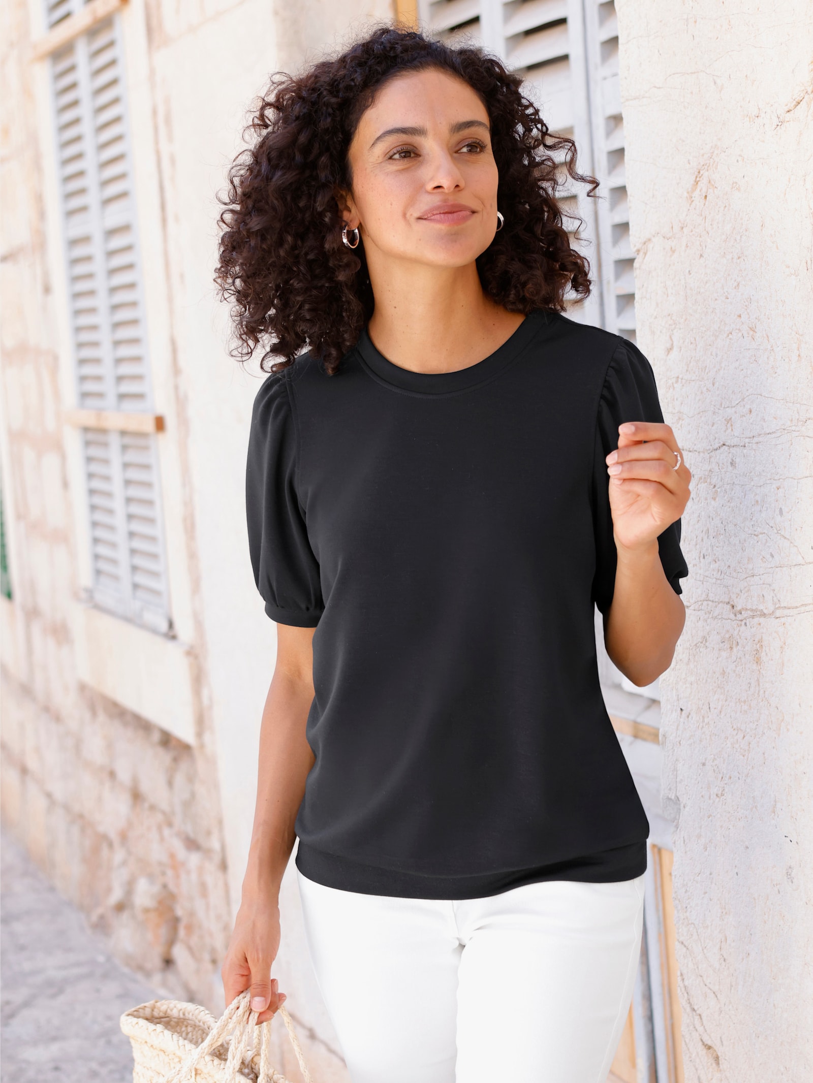 Kurzarmshirt - schwarz