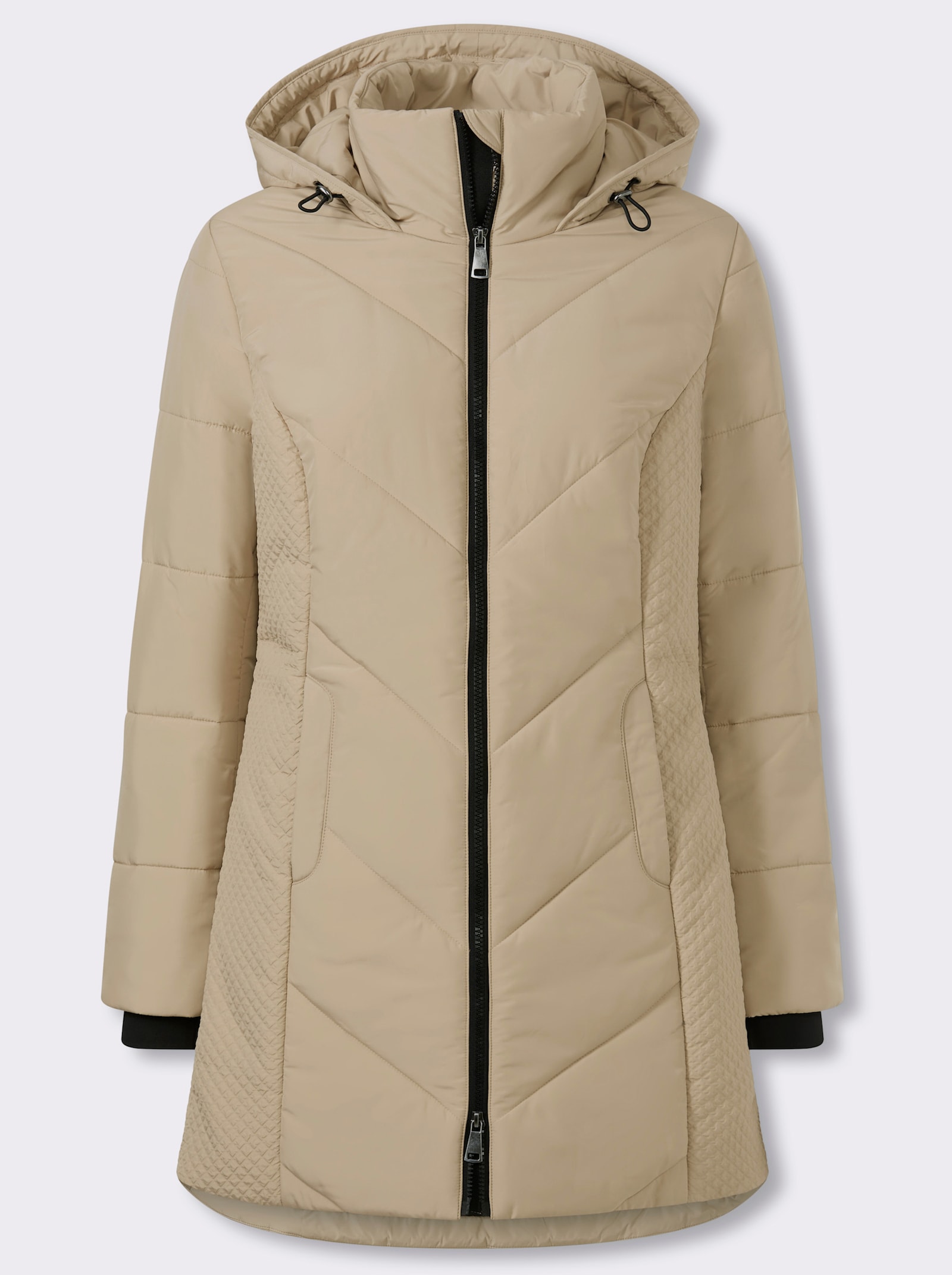 heine Steppjacke mit Stulpen - beige