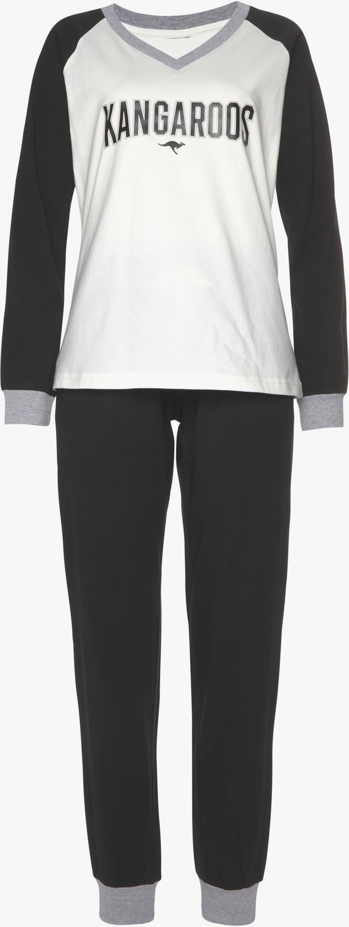 KangaROOS Pyjama - schwarz-weiß
