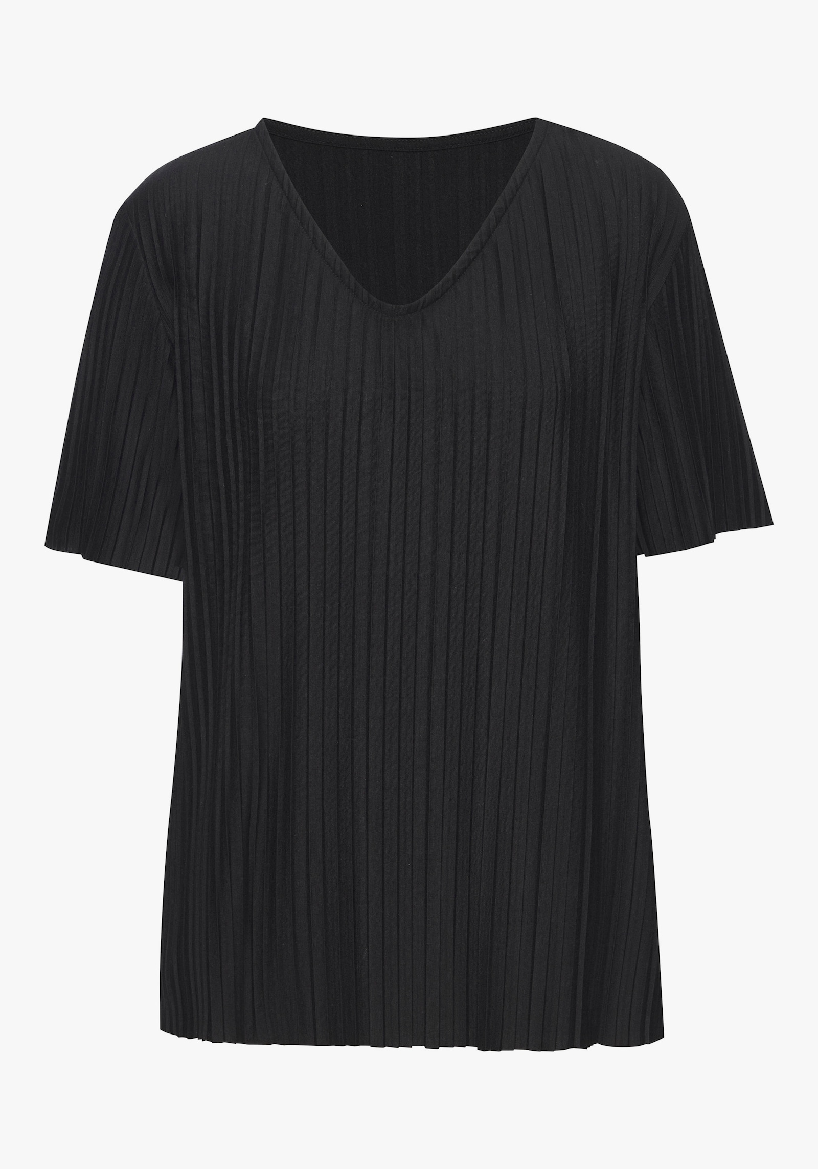 LASCANA Plisséshirt - zwart