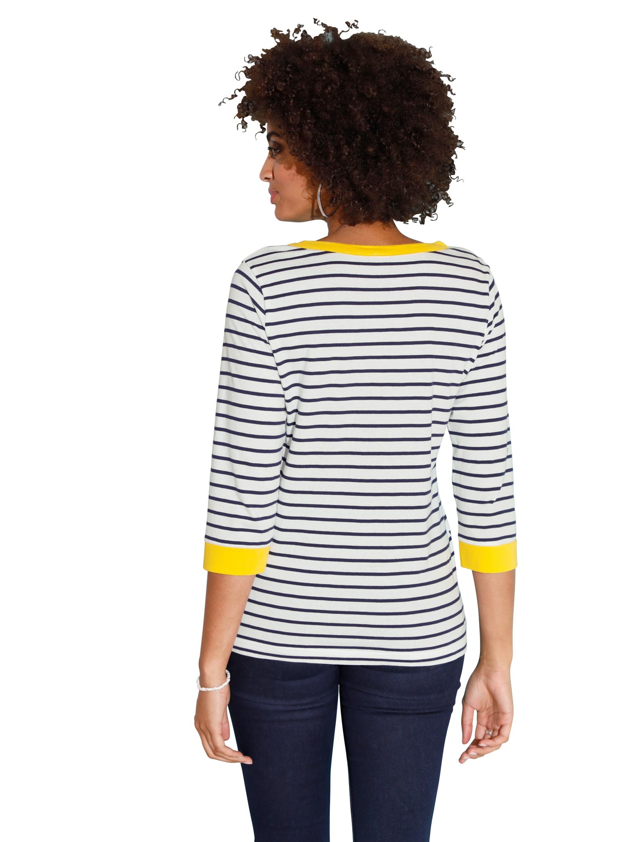 Shirt - nachtblau-geringelt