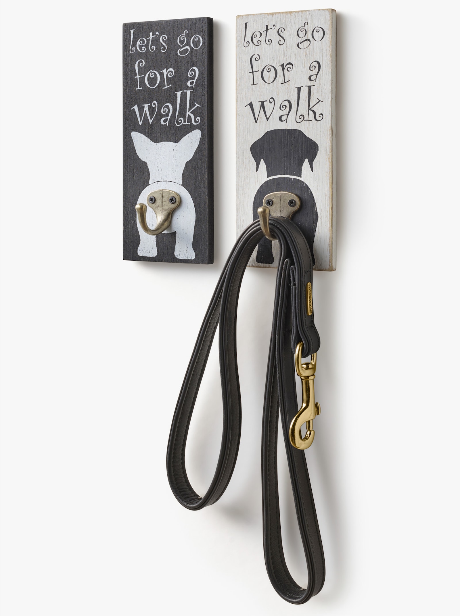 Impressionen Wandhaken - weiß-schwarz