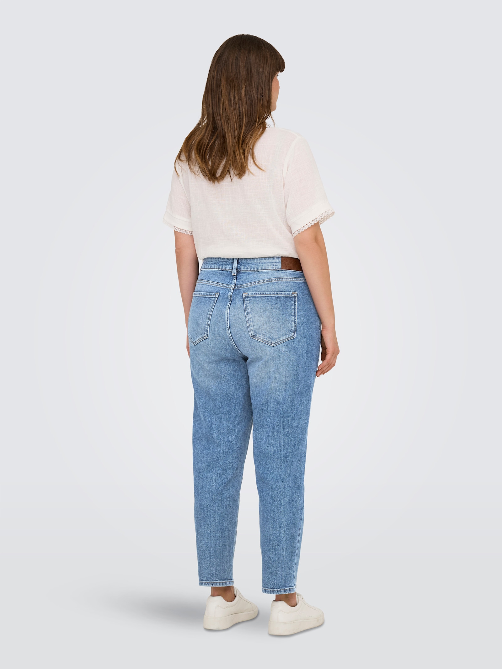 ONLY CARMAKOMA High-waist-Jeans - medium blue denim