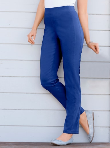 Stehmann Comfort line Hose mit Dehnbund, Viskose-Qualität - royalblau