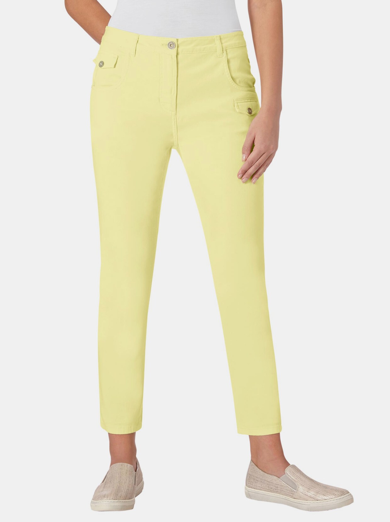 pantalon extensible - jaune