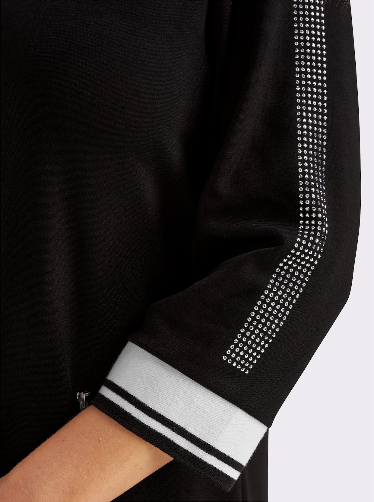 Polokleid im hochwertigen Modal-Mix - schwarz