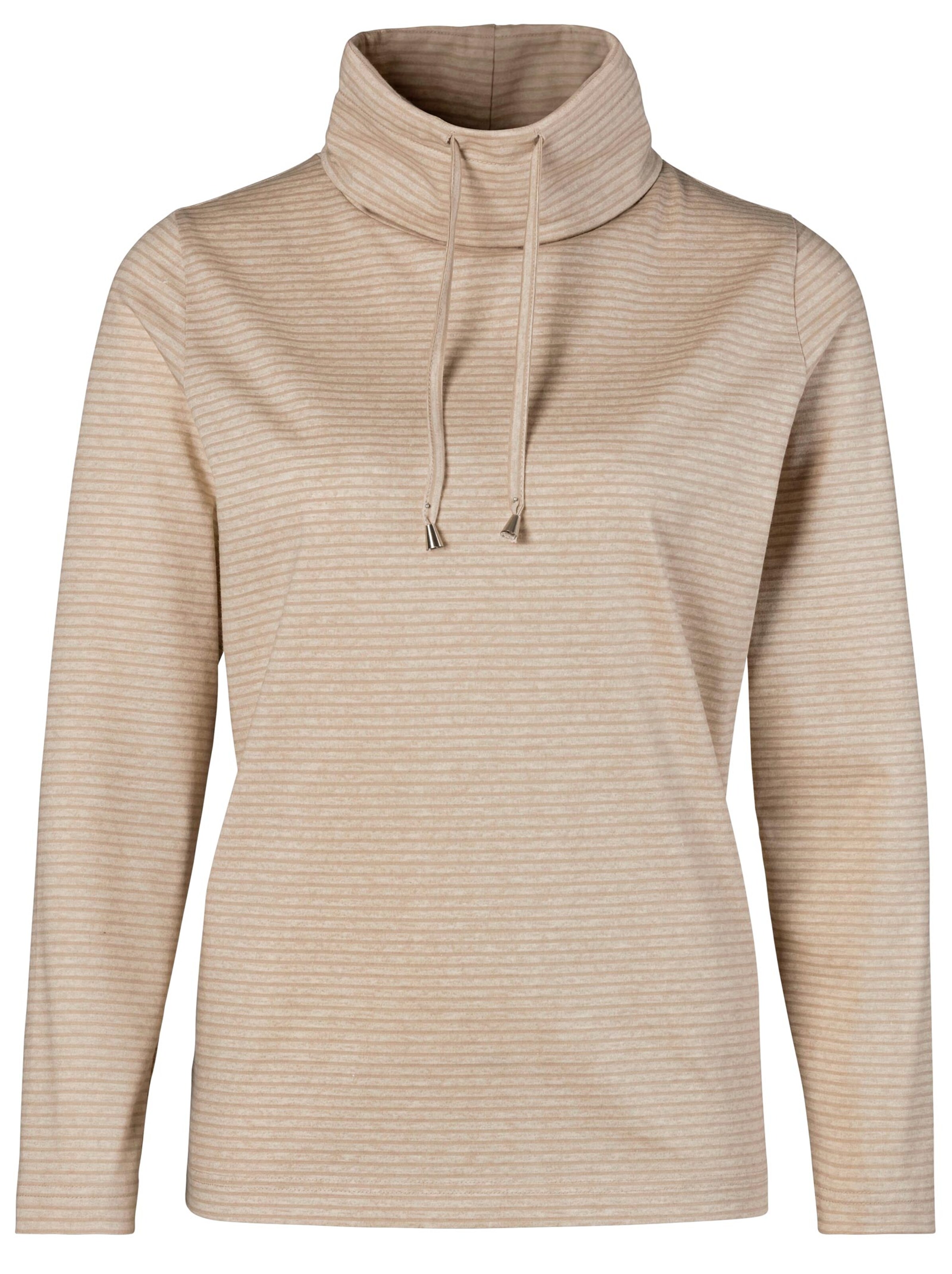 Shirt - beige-gestreift