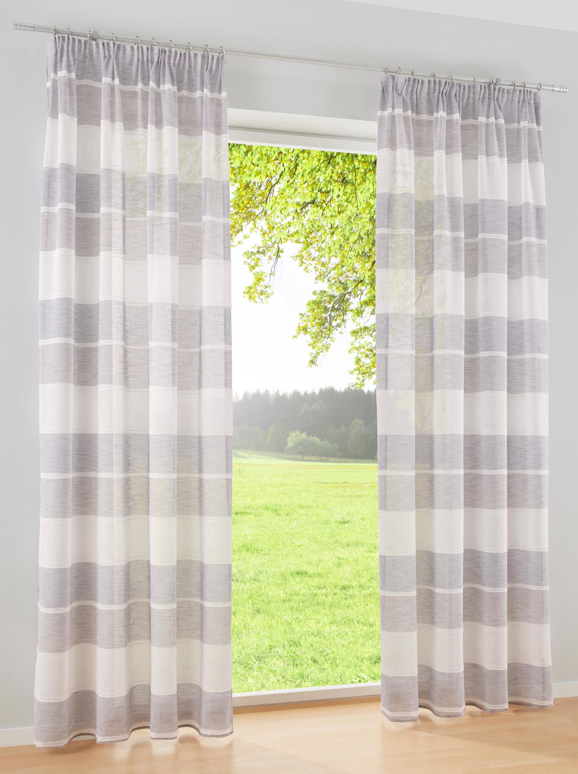 Decor. vitrage 2-dlg. set