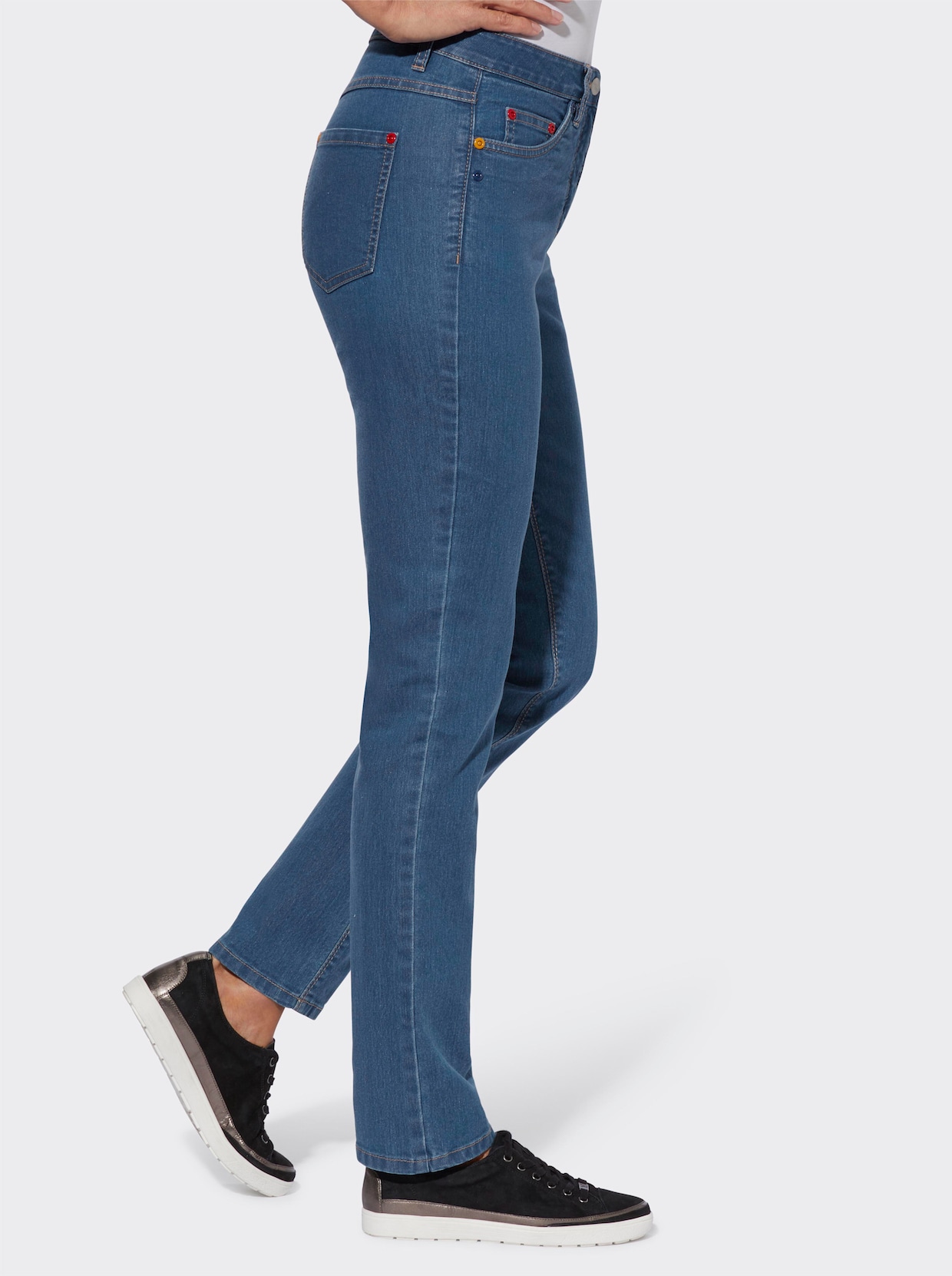 5-pocketjeans - blue-bleached