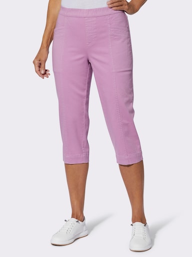 Caprijeans mit Dehnbund - orchidee