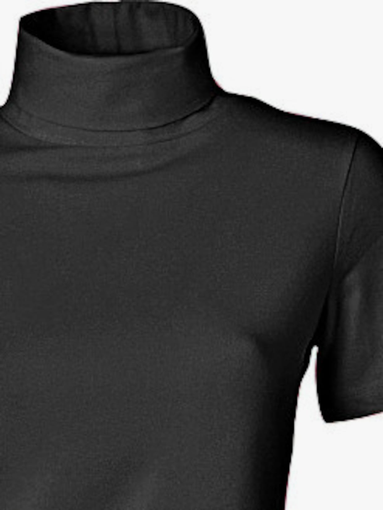 heine T-shirt col roulé - noir