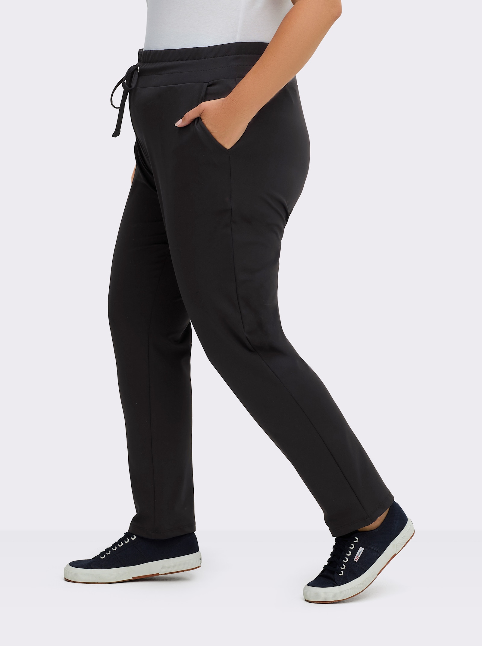 Schlupfhose in Stretch-Qualität - schwarz