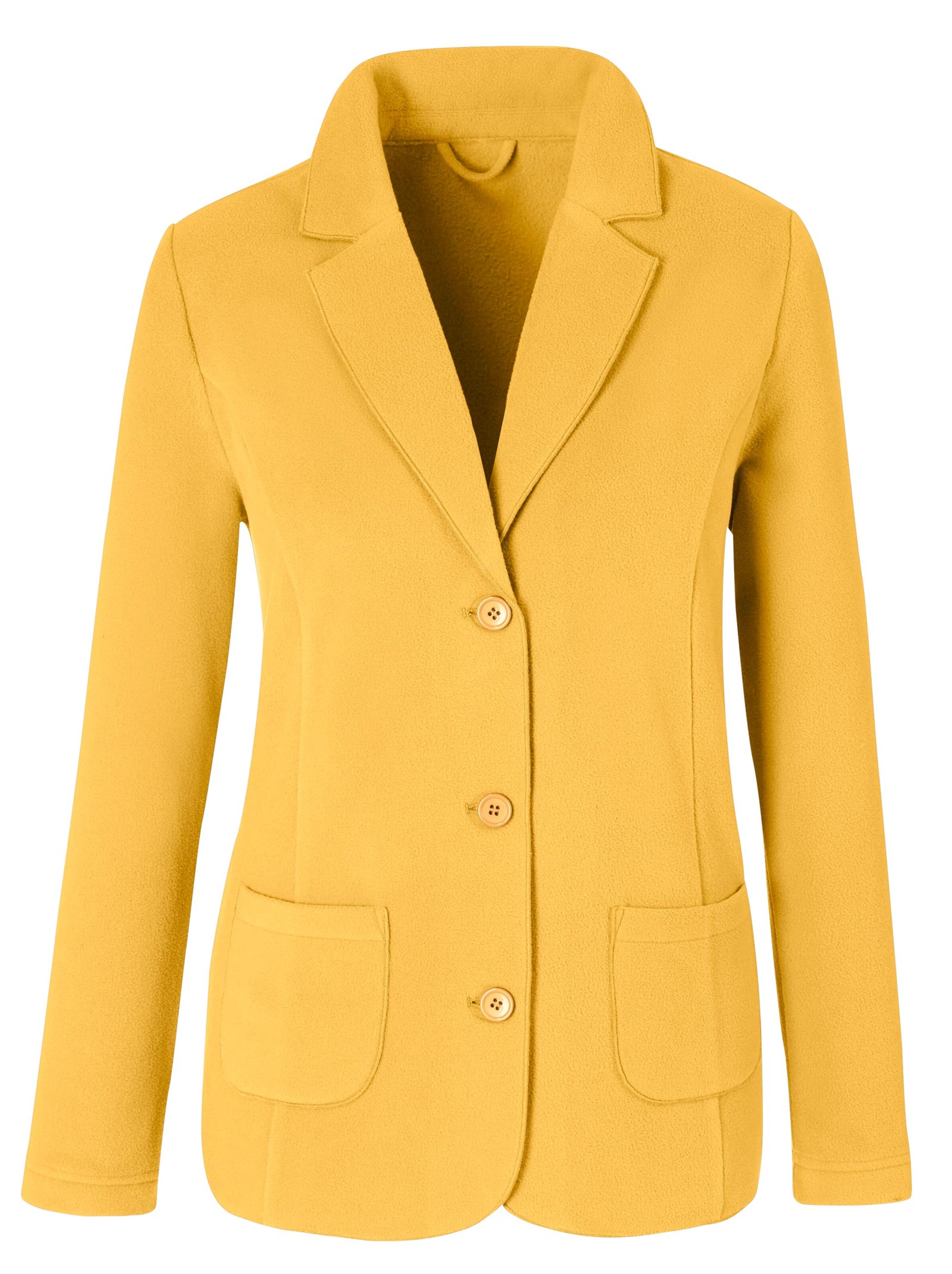 Fleece-Blazer - curry