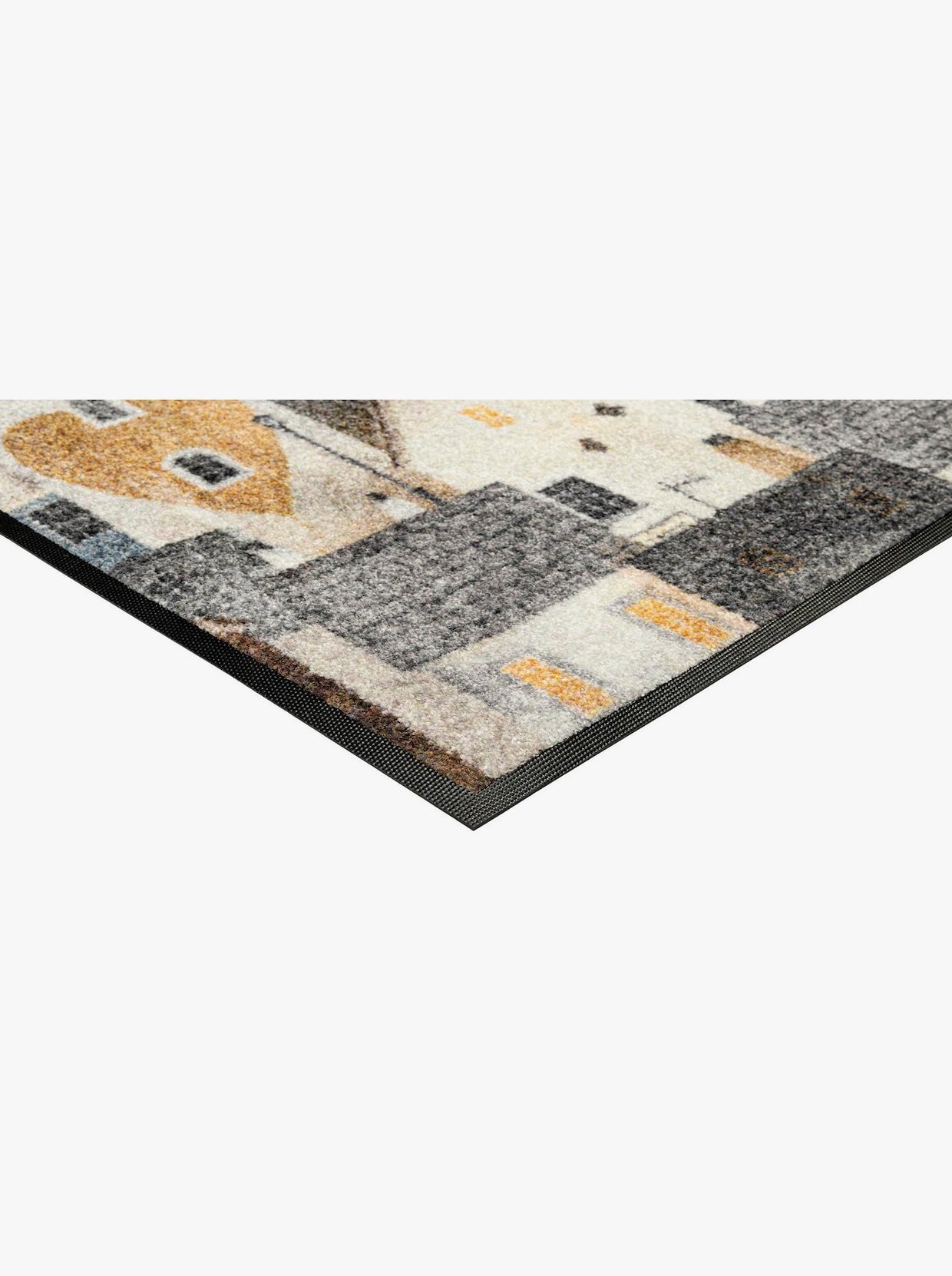 wash+dry by Kleen-Tex Fußmatte - grau-ecru-bedruckt